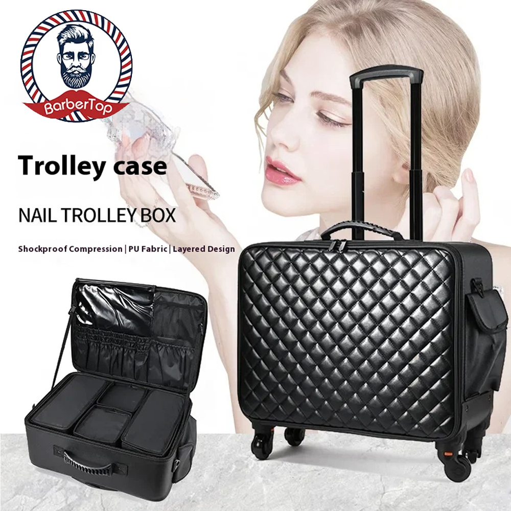 Beauty Makeup Bag - Travel Makeup Artist Bag Luggage Cosmetic