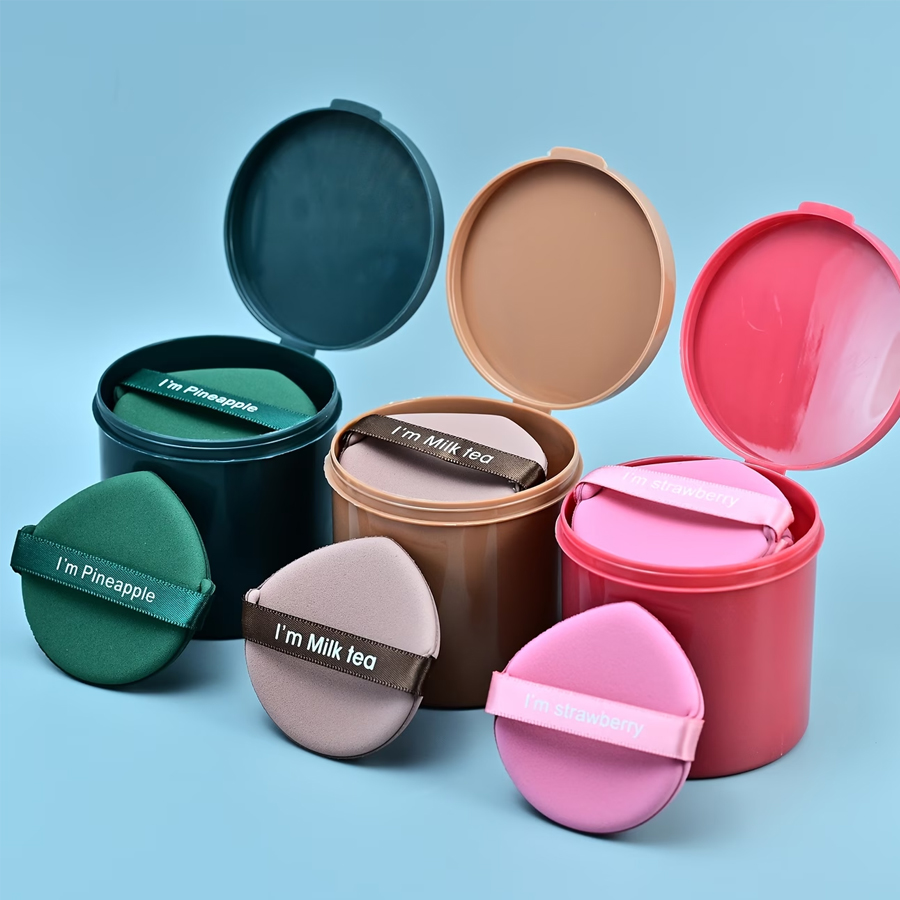 Beauty Makeup Tool Collection - 7-Piece Makeup Sponge Set, Includes Storage