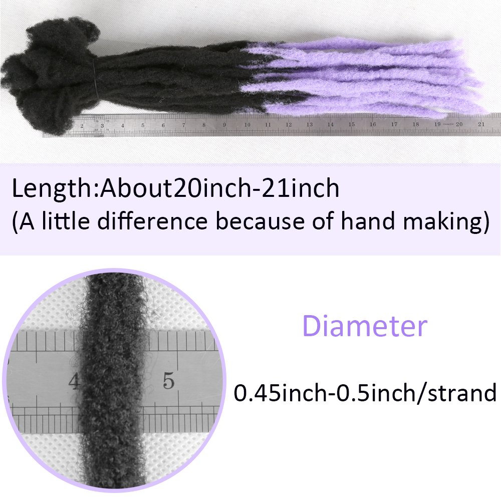 Synthetic Handmade Dreadlocks  - Pure Beauty Hair & Makeup recensie en prijs