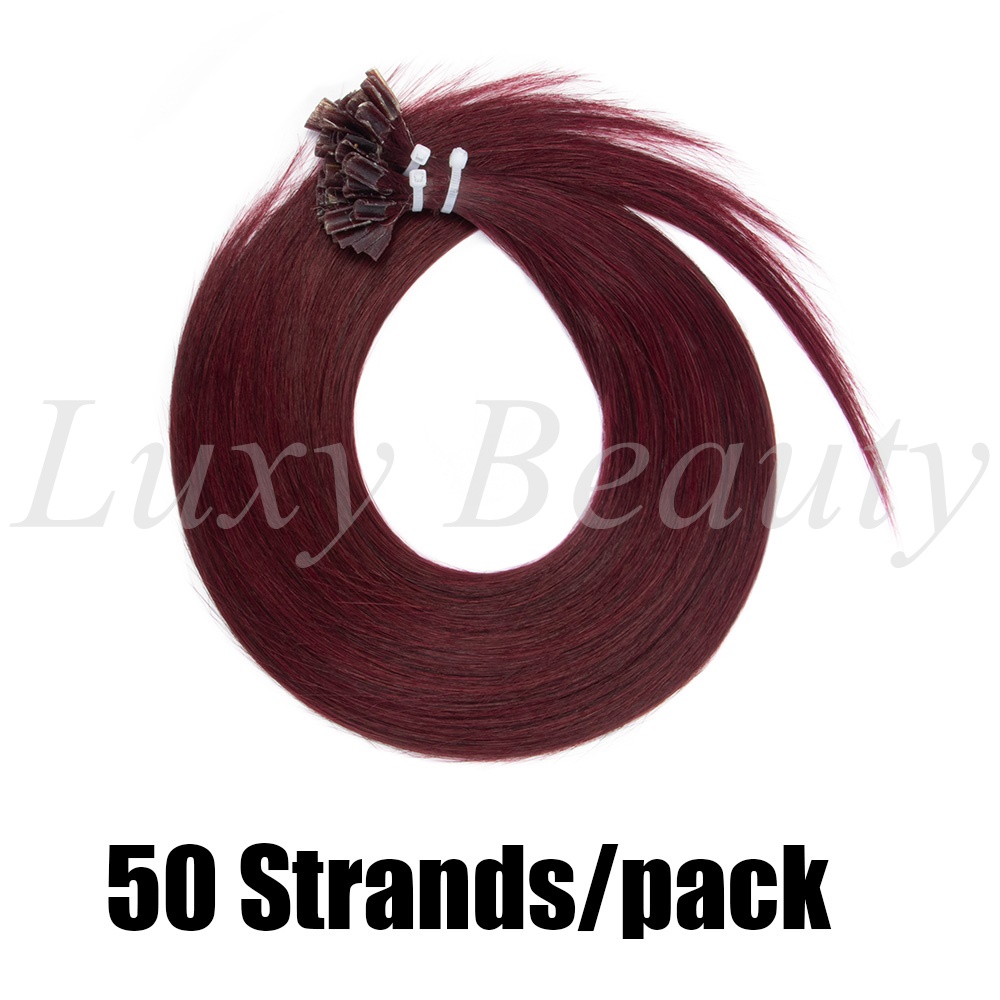 Natural Burgundy U Tip Hair Ex - Pure Beauty Hair & Makeup recensie en prijs
