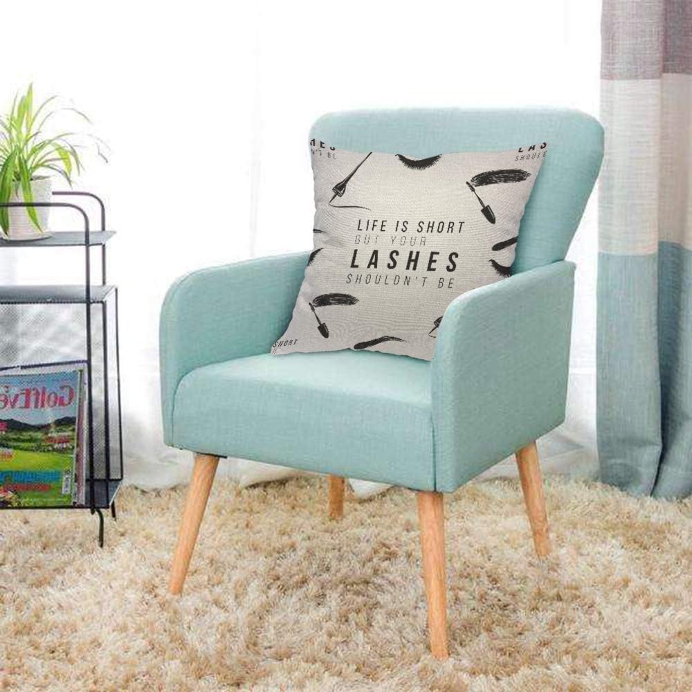 Funny Eyelash Quote Pillow Cov - Beauty Makeup Quotes Funny recensie en prijs