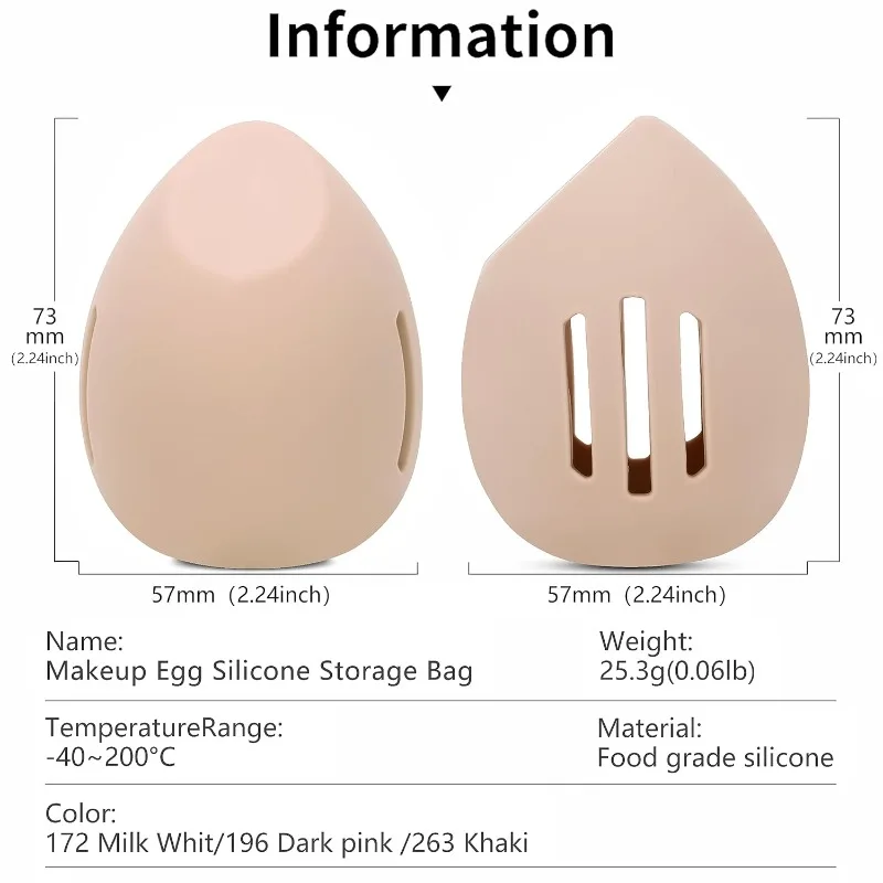 Silicone Beauty Egg Breathable - Beauty Makeup Bag recensie en prijs