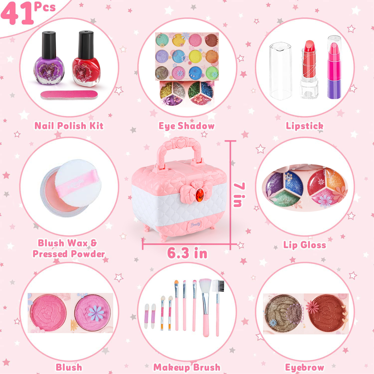 Kids Makeup Toy Kit for Girls, - Beauty Makeup Kit For Kids recensie en prijs