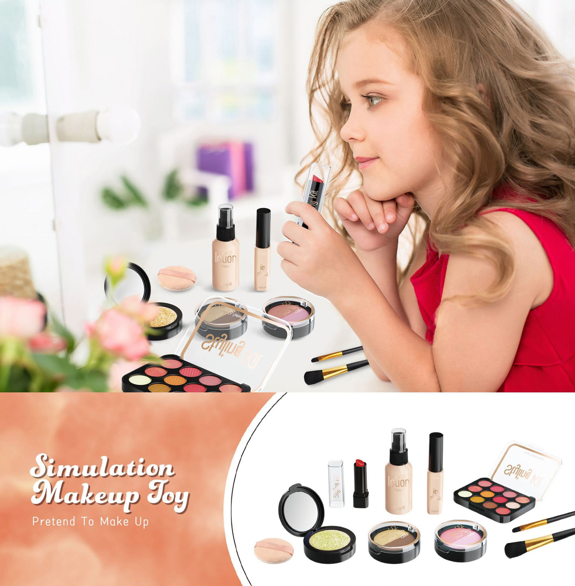 Child Girl Makeup Career Role  - Beauty Makeup Kit For Kids recensie en prijs
