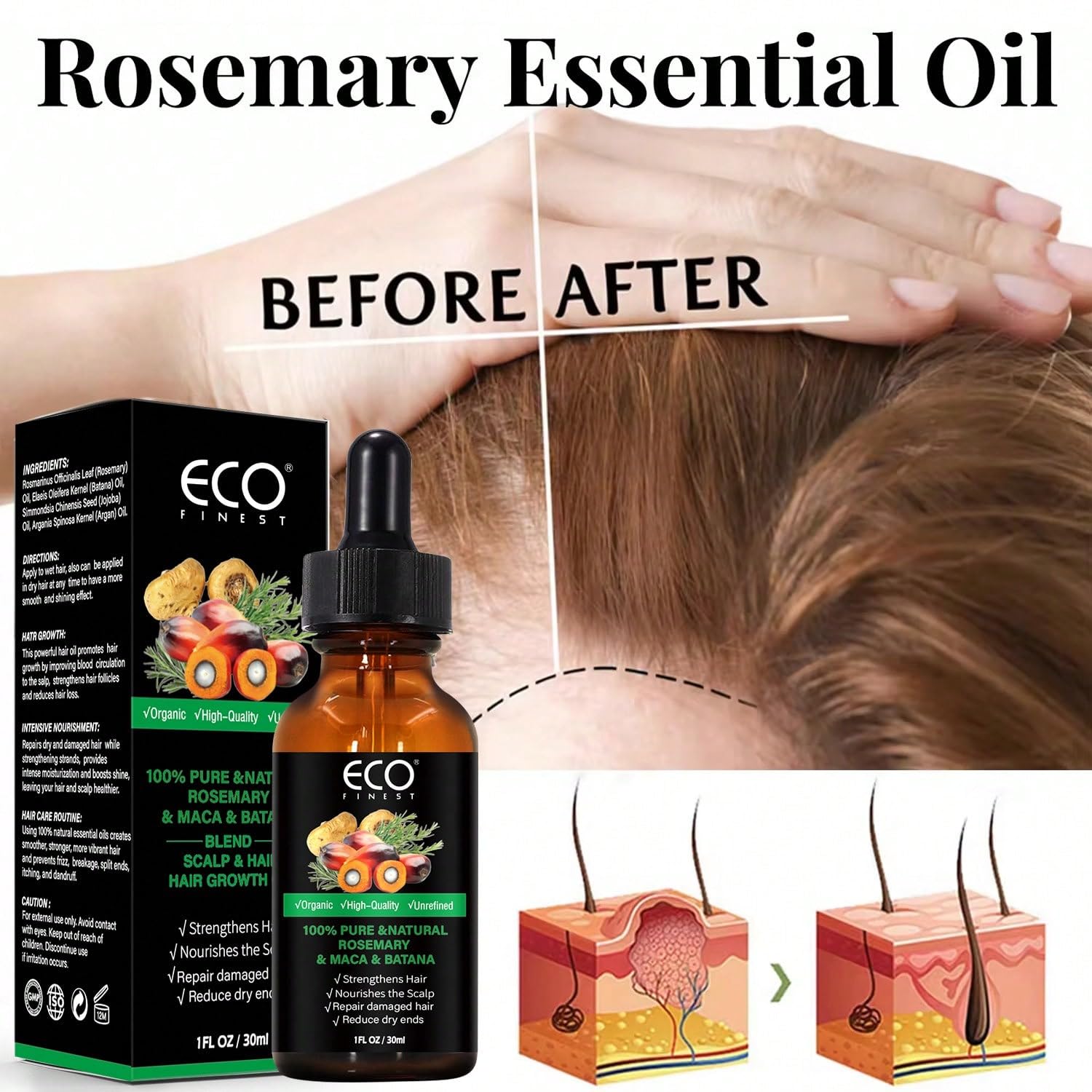 Pure Rosemary Batana Hair Grow - Pure Beauty Hair & Makeup recensie en prijs