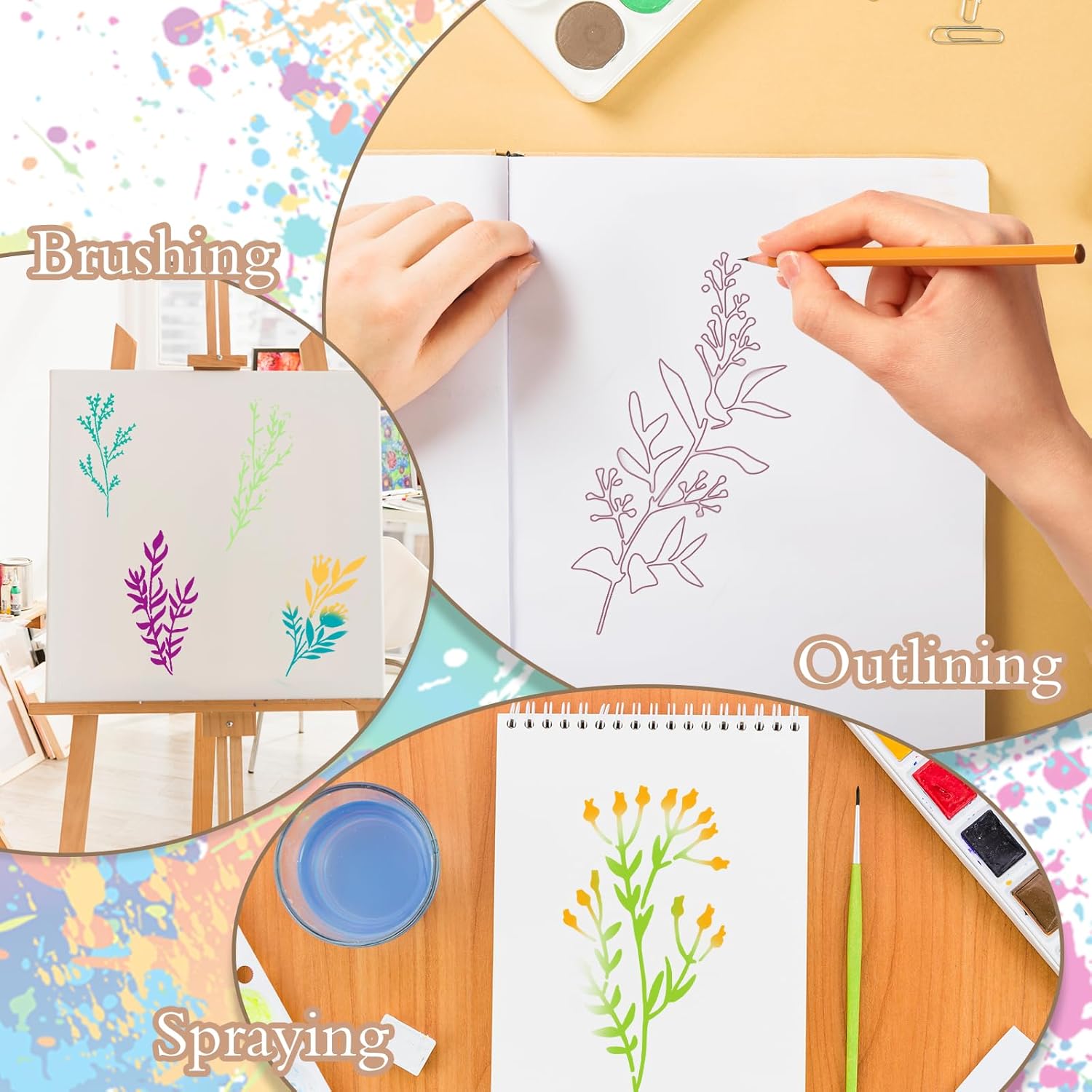24pcs/Set Wildflower Stencils  - Beauty Makeup Kit For Kids recensie en prijs
