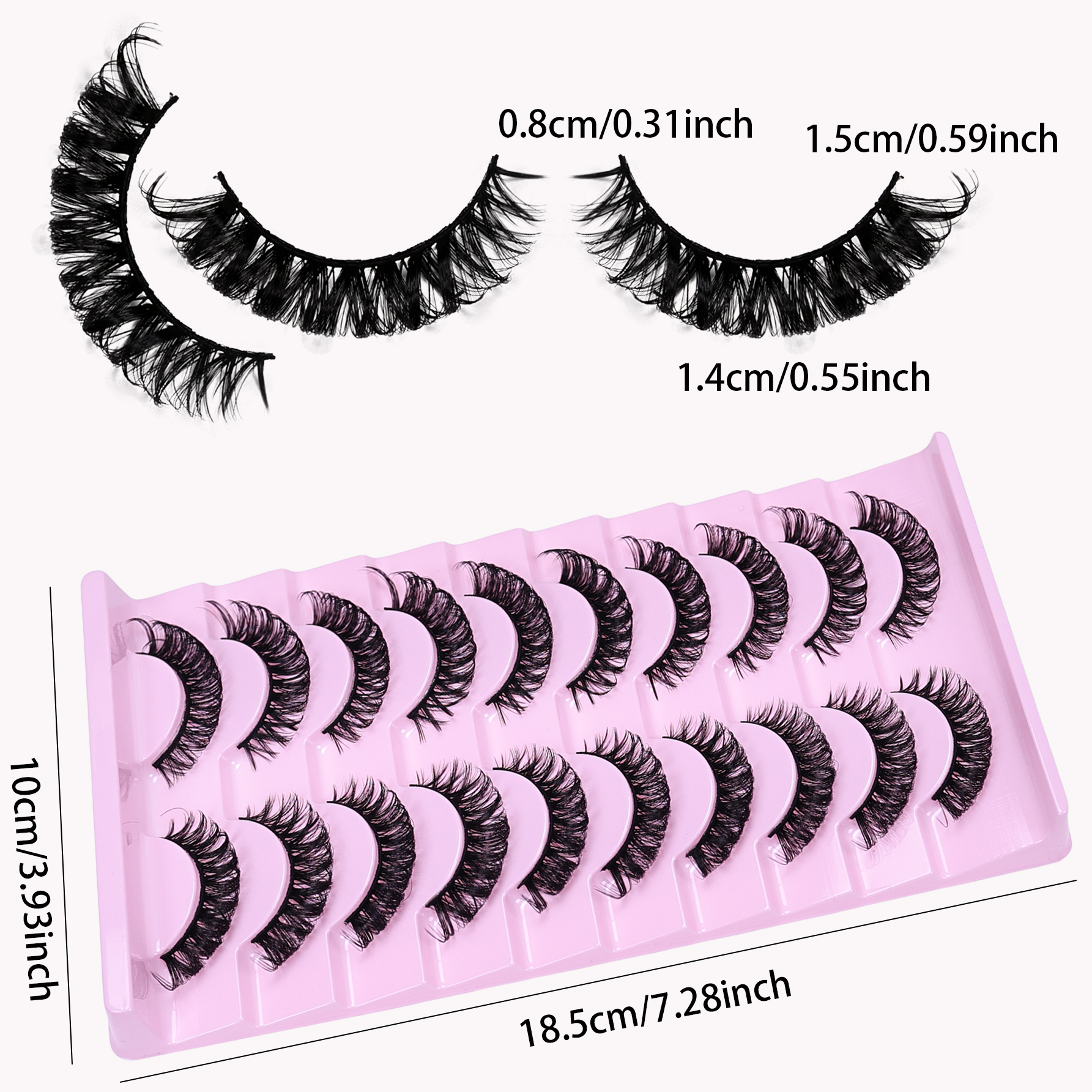 Russian Striped False Eyelashe - Beauty Makeup Bar recensie en prijs