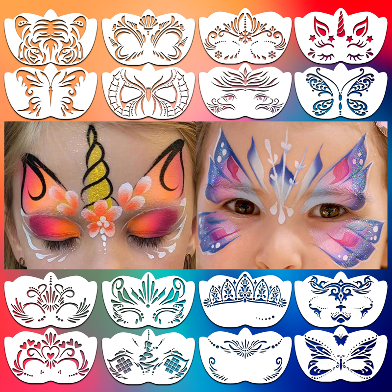 8pcs Face Skeleton Painting St - Beauty Makeup Kit For Kids recensie en prijs