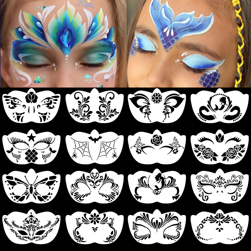8pcs Face Skeleton Painting St - Beauty Makeup Kit For Kids recensie en prijs