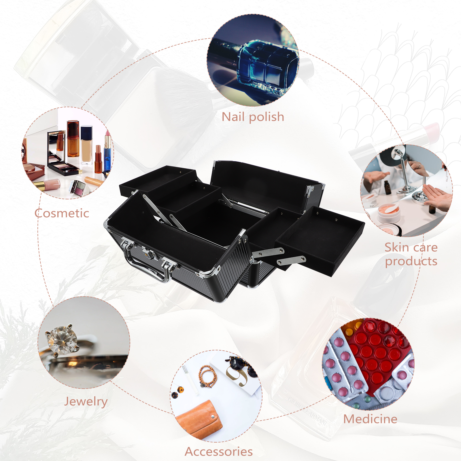 Makeup Case Handheld Storage C - Beauty Makeup Bag recensie en prijs