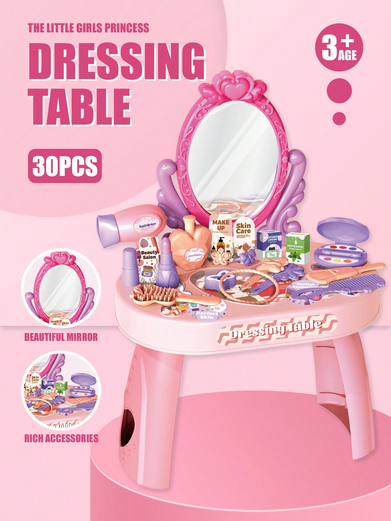 Kids Princess Vanity Dressing  - Beauty Makeup Kit For Kids recensie en prijs