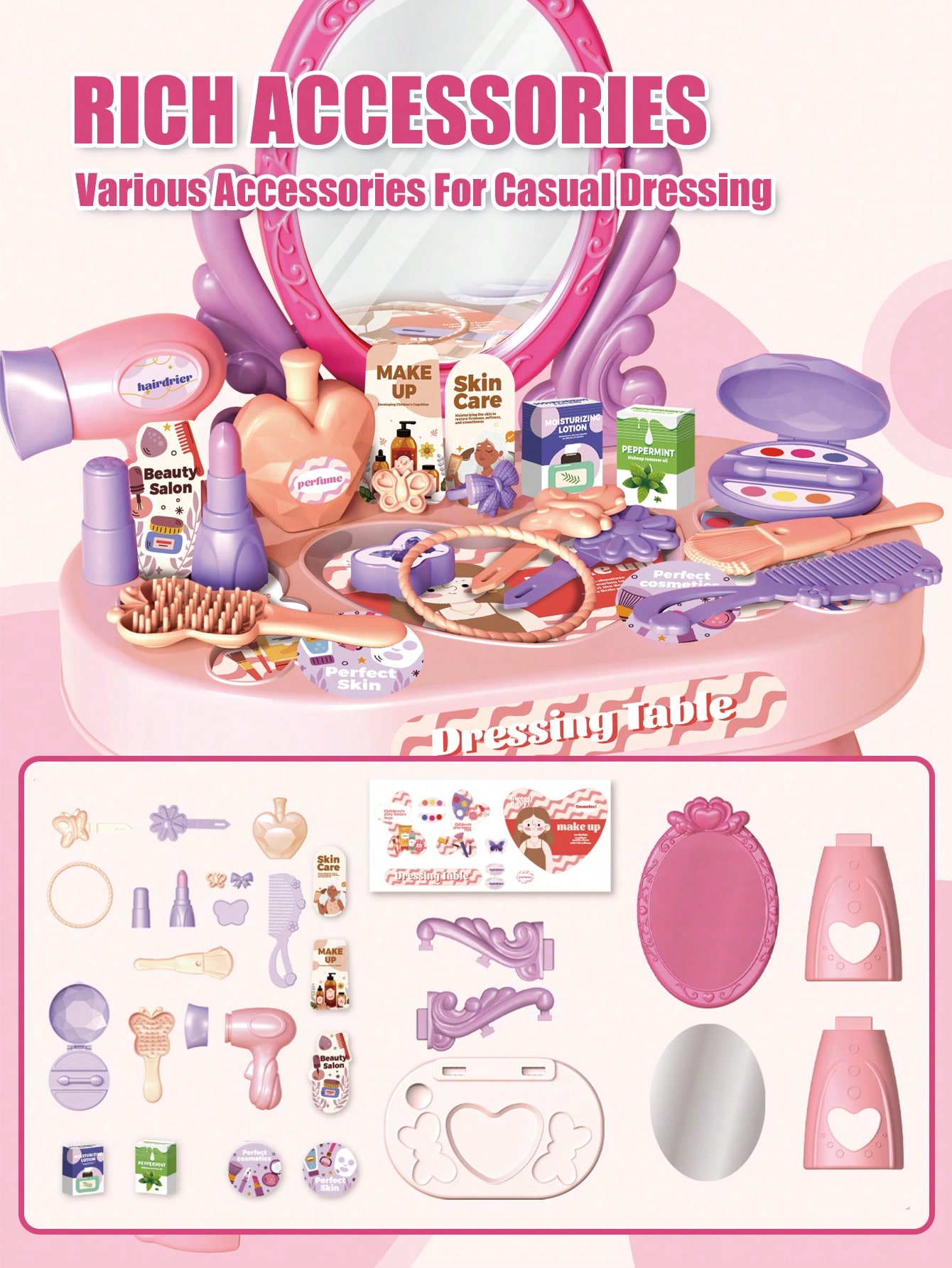 Kids Princess Vanity Dressing  - Beauty Makeup Kit For Kids recensie en prijs