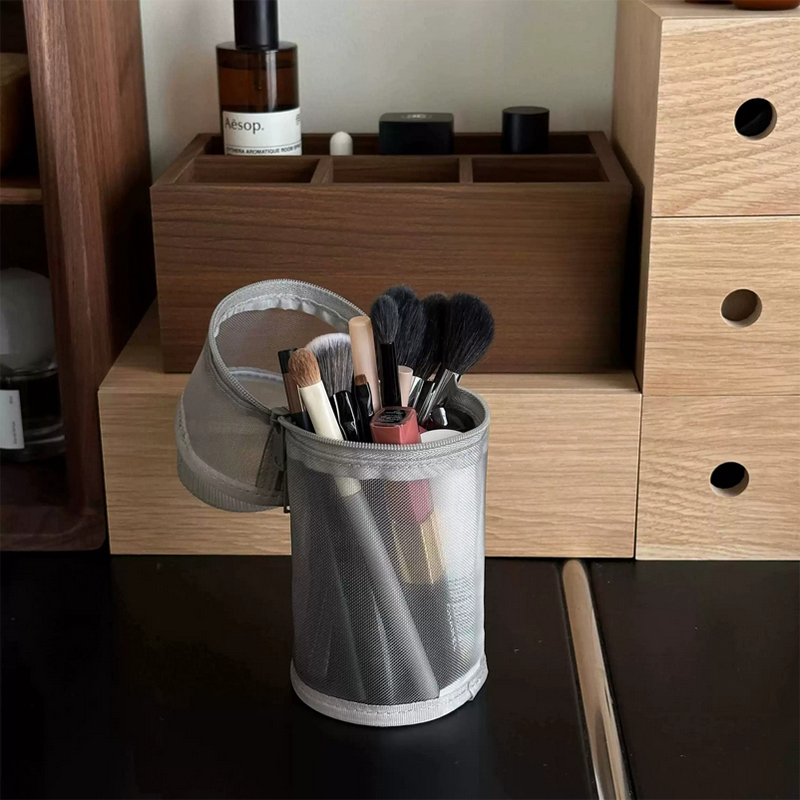 【Mesh Dual-use Makeup Brush St - Beauty Makeup Bag recensie en prijs