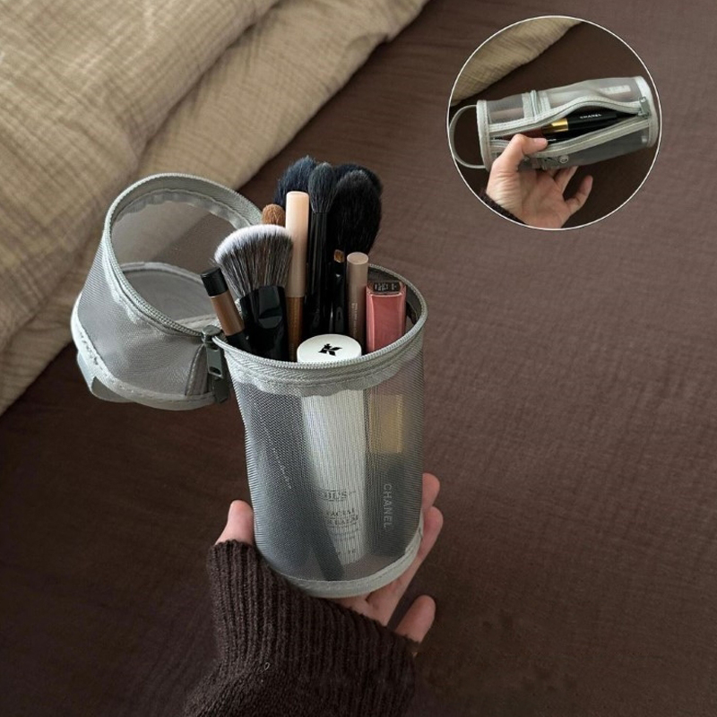 【Mesh Dual-use Makeup Brush St - Beauty Makeup Bag recensie en prijs
