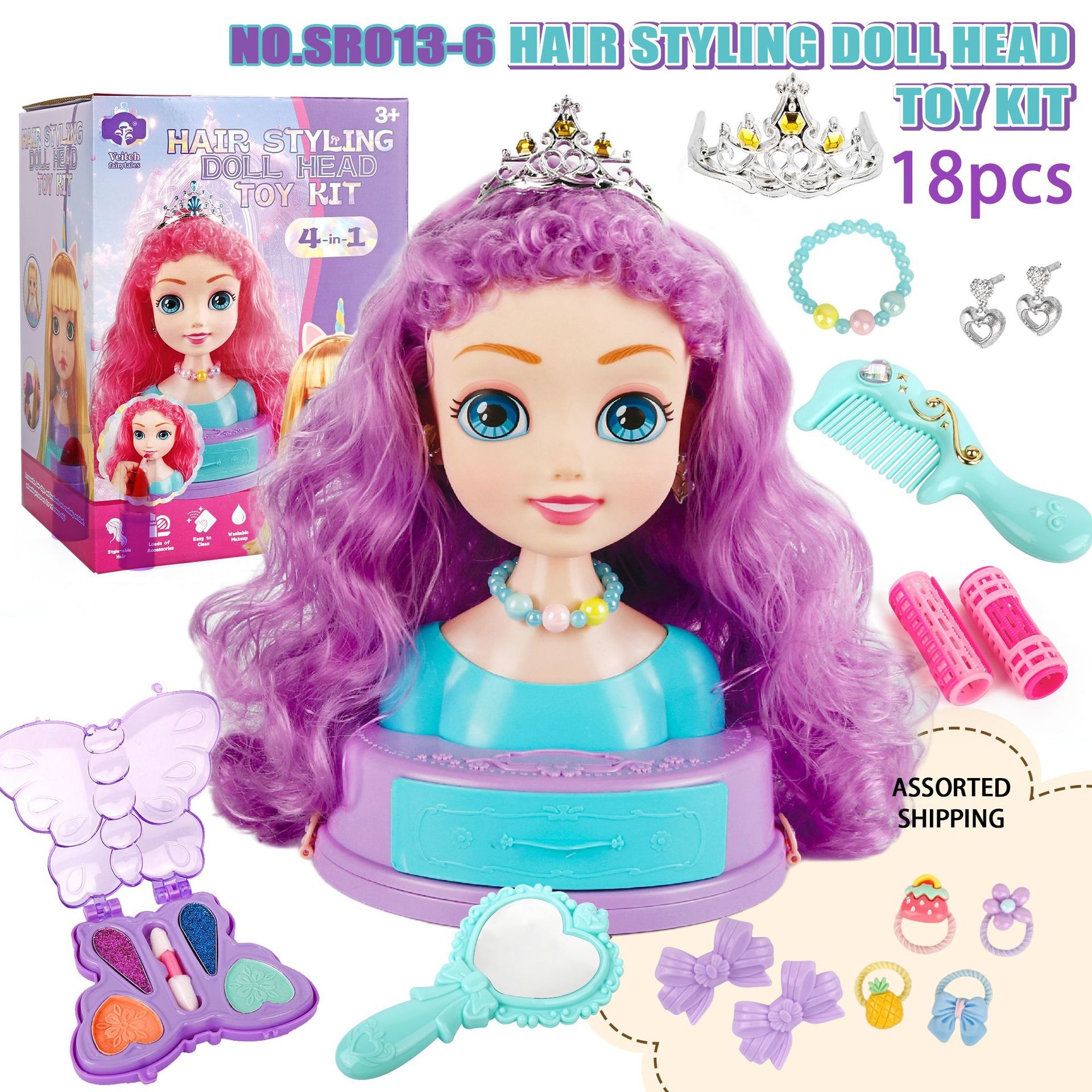 Hair Styling Doll Head Makeup  - Beauty Makeup Kit For Kids recensie en prijs