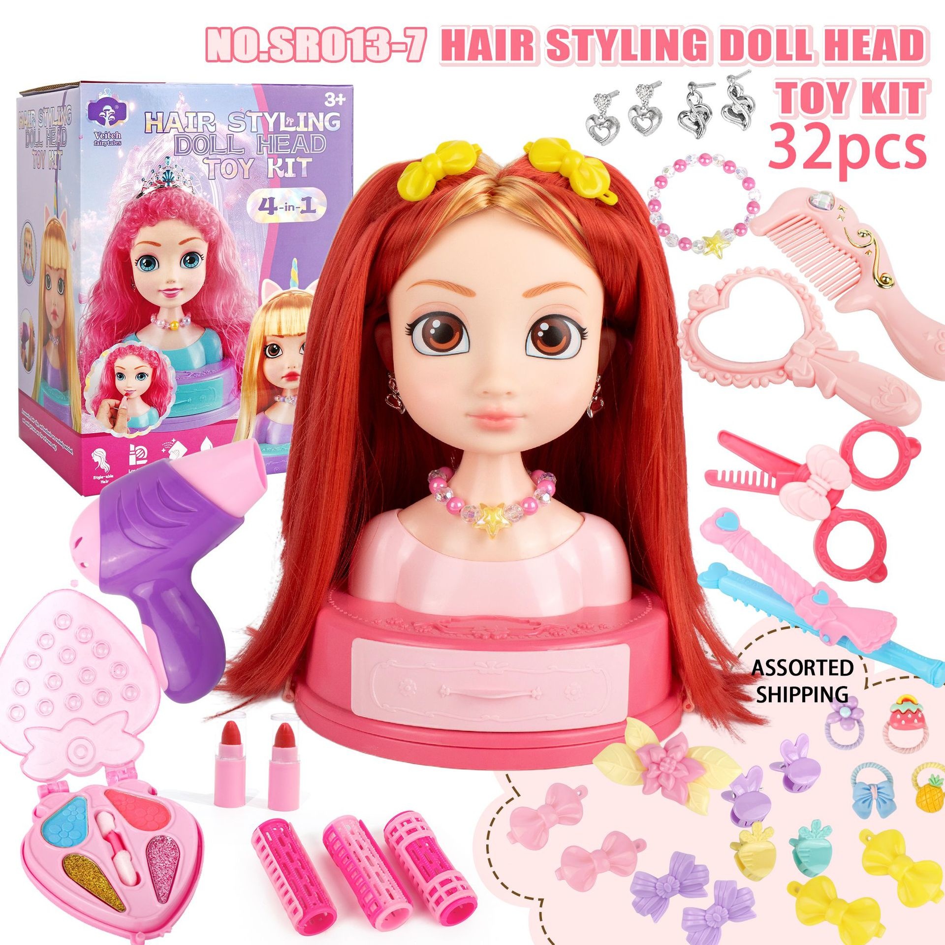 Hair Styling Doll Head Makeup  - Beauty Makeup Kit For Kids recensie en prijs
