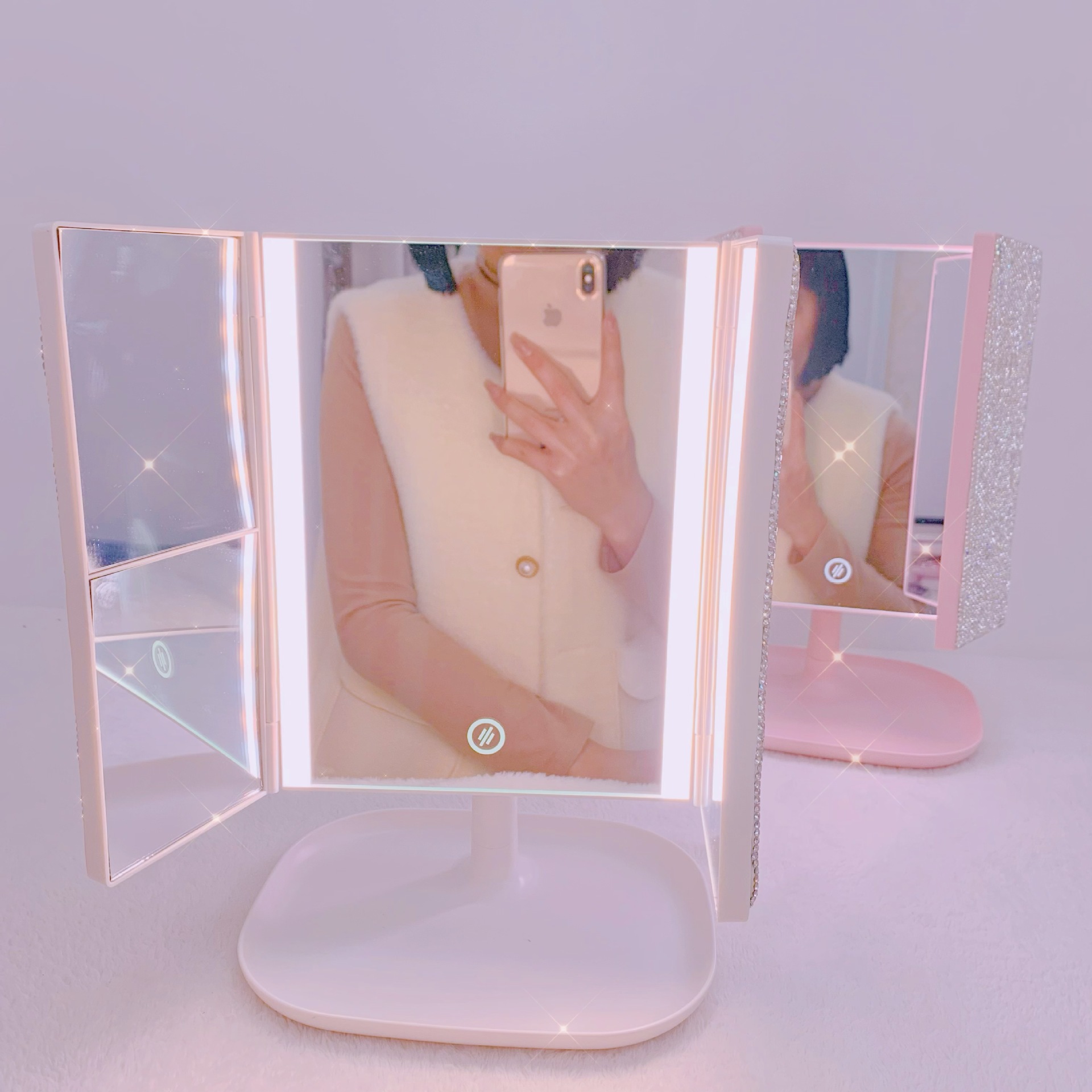 Trifold LED Makeup Mirror Beau - Beauty Forever Makeup recensie en prijs