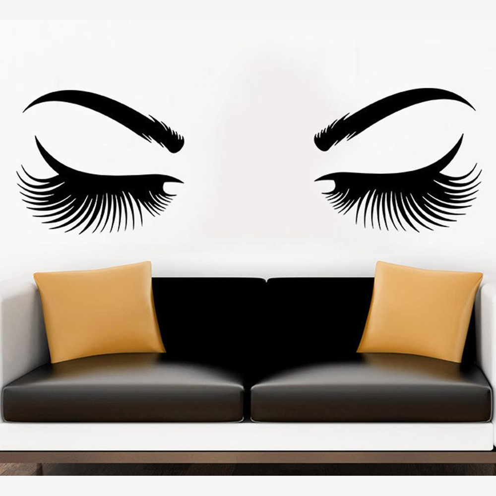 Eyes Wall Sticker Vinyl Sticke - Makeup Master Beauty Salon recensie en prijs