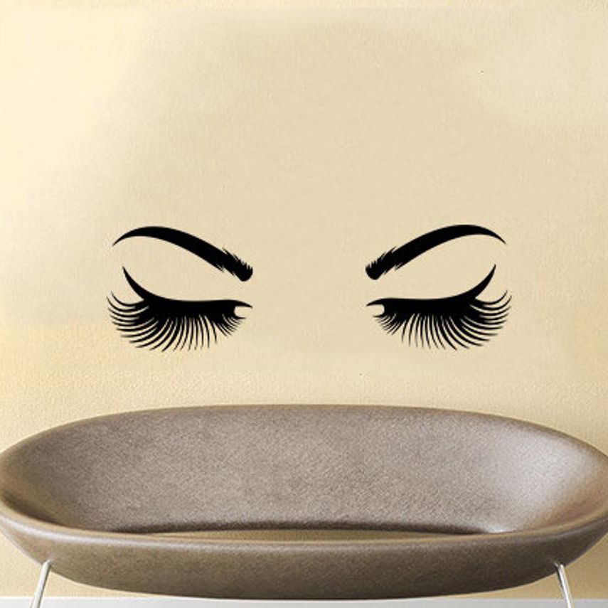 Eyes Wall Sticker Vinyl Sticke - Makeup Master Beauty Salon recensie en prijs
