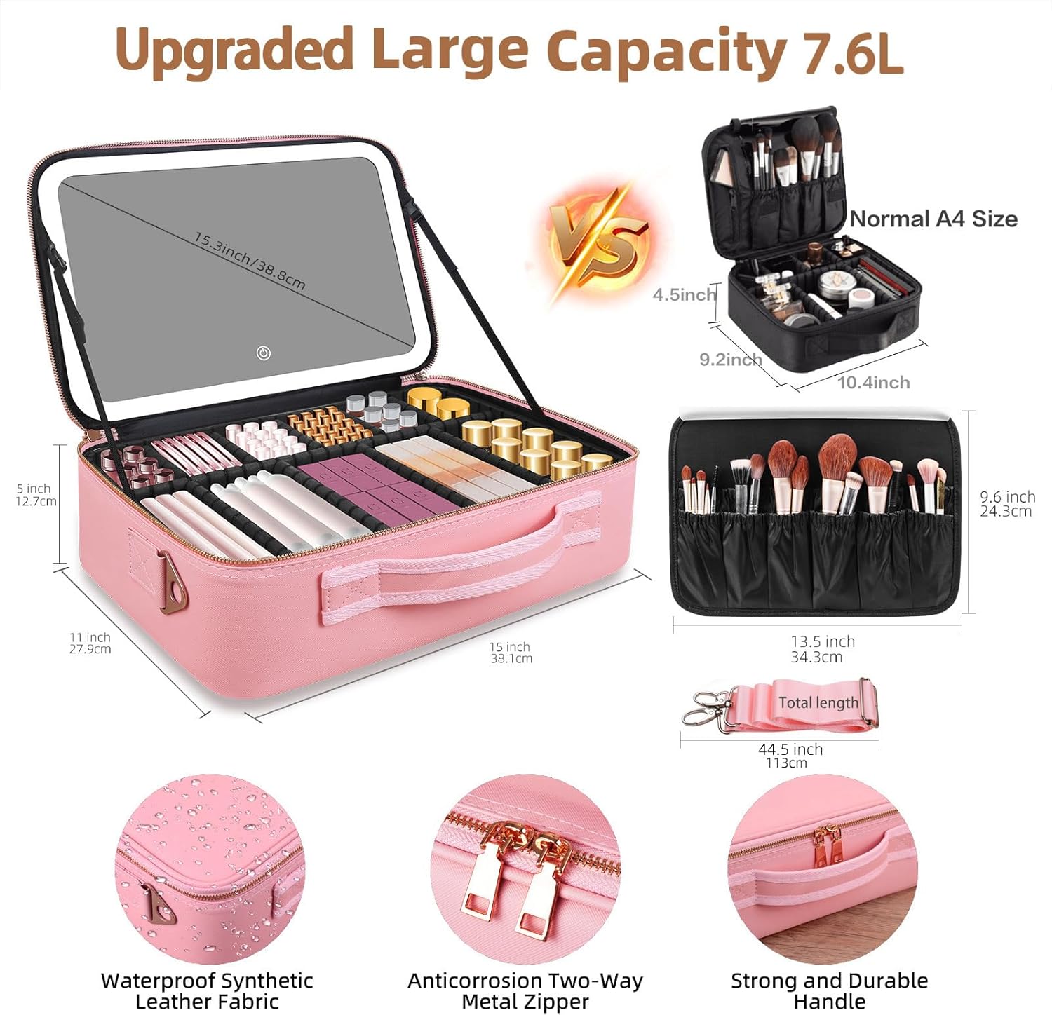 Large Capacity Makeup Bag 15'' - Beauty Makeup Bag recensie en prijs