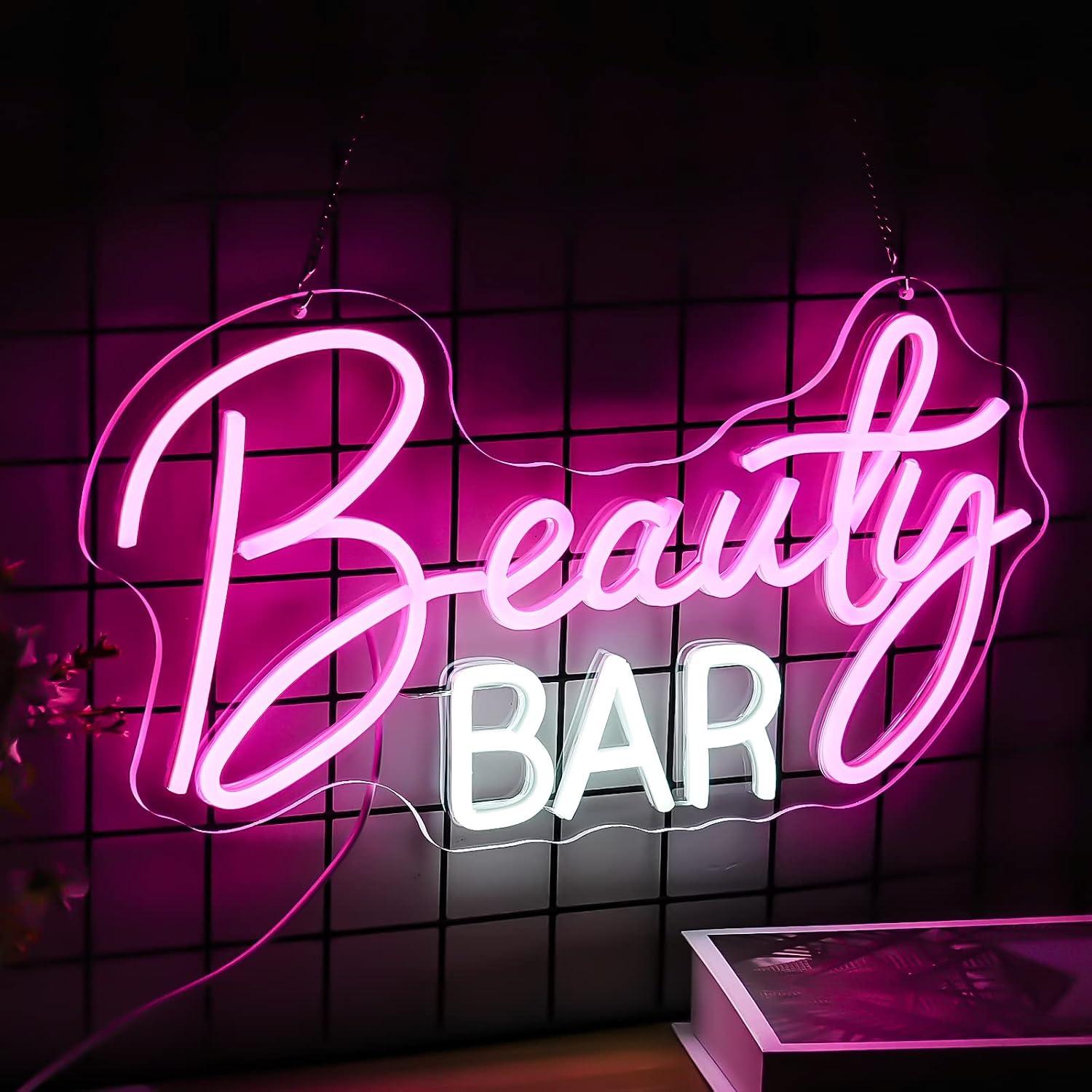 Beauty Bar Neon Sign Dimmable  - Beauty Makeup Bar recensie en prijs