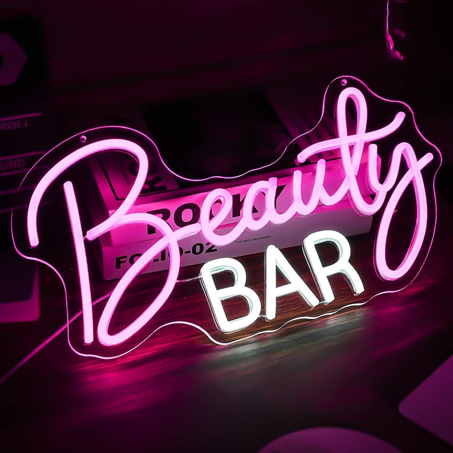 Beauty Bar Neon Sign Dimmable  - Beauty Makeup Bar recensie en prijs