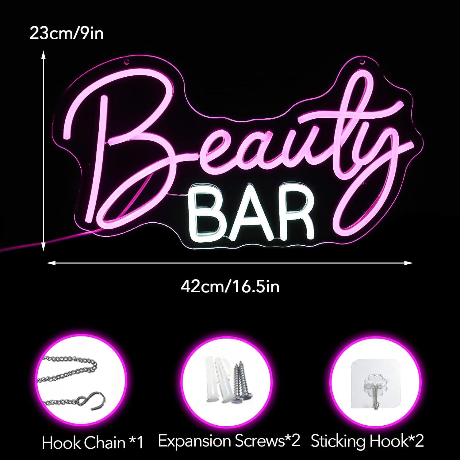Beauty Bar Neon Sign Dimmable  - Beauty Makeup Bar recensie en prijs